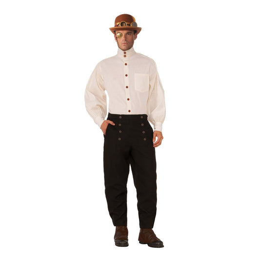 Steampunk Shirt Beige Costume Cosplay 1