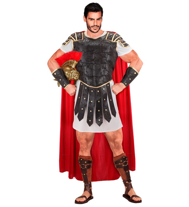 Roman Centurion  Tunic, Armour With Cape, Arm Guards 