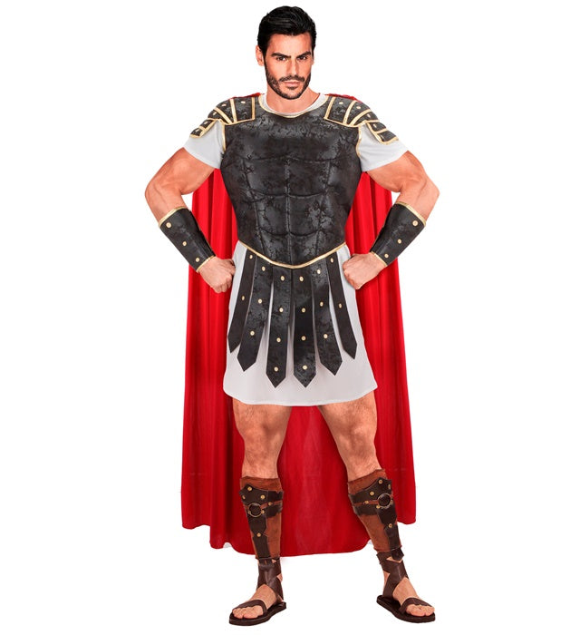 Roman Centurion  Tunic, Armour With Cape, Arm Guards 
