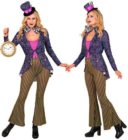 Crazy Hatter  Jacket, Jumpsuit, Bow Tie, Hat 