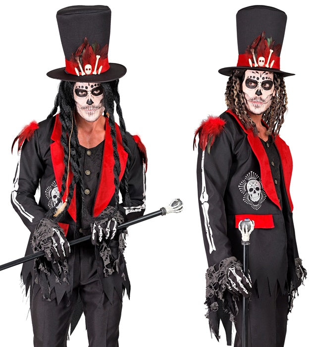 Dia De Los Muertos  Jacket With Vest, Hat 