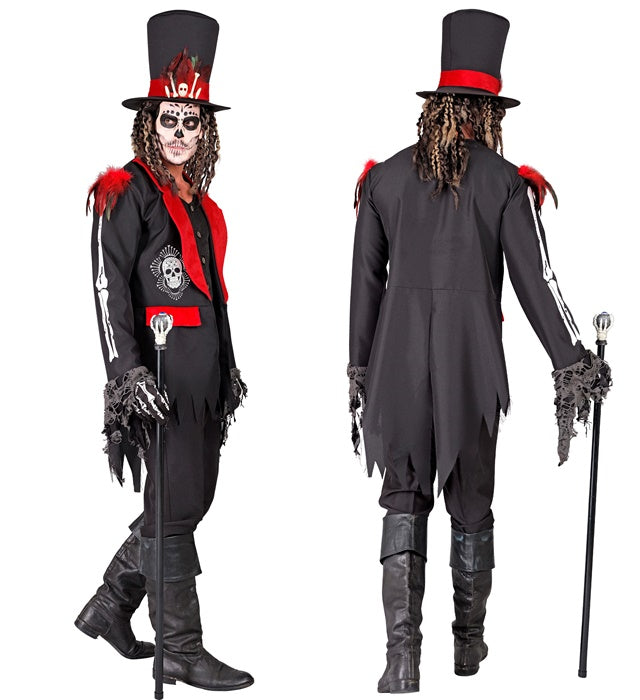 Dia De Los Muertos  Jacket With Vest, Hat 