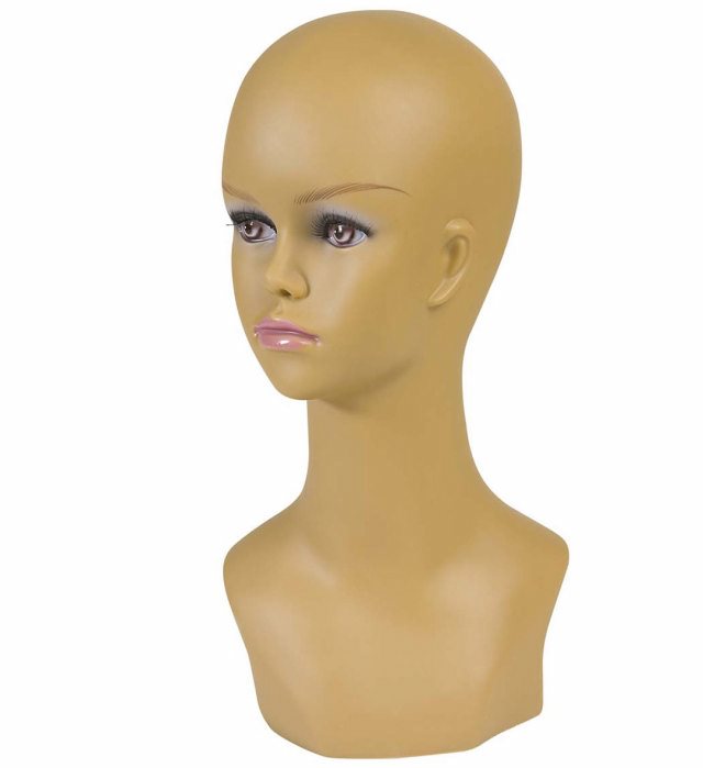 Mulatta Woman Display Head 40 Cm