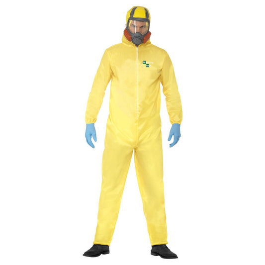 Breaking Bad Costume Adult Yellow Hazmat Jumpsuit Mask 1