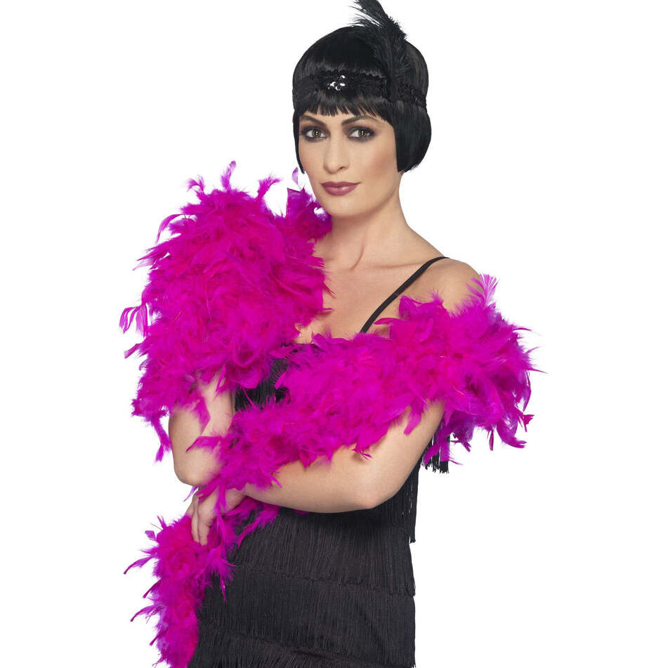 Pink Boa Feather 180cm Long 80 Gram Adult Costume Accessory 1