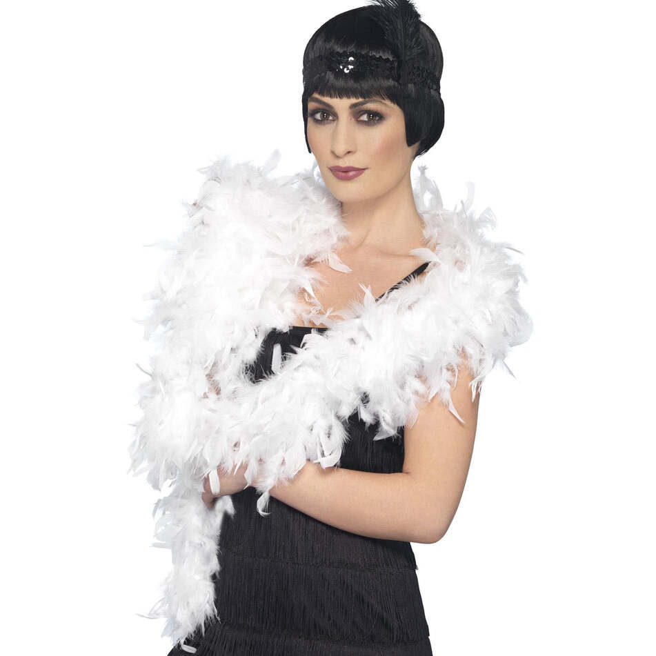 Deluxe Boa White 180cm 80g Adult Costume Accessory 1
