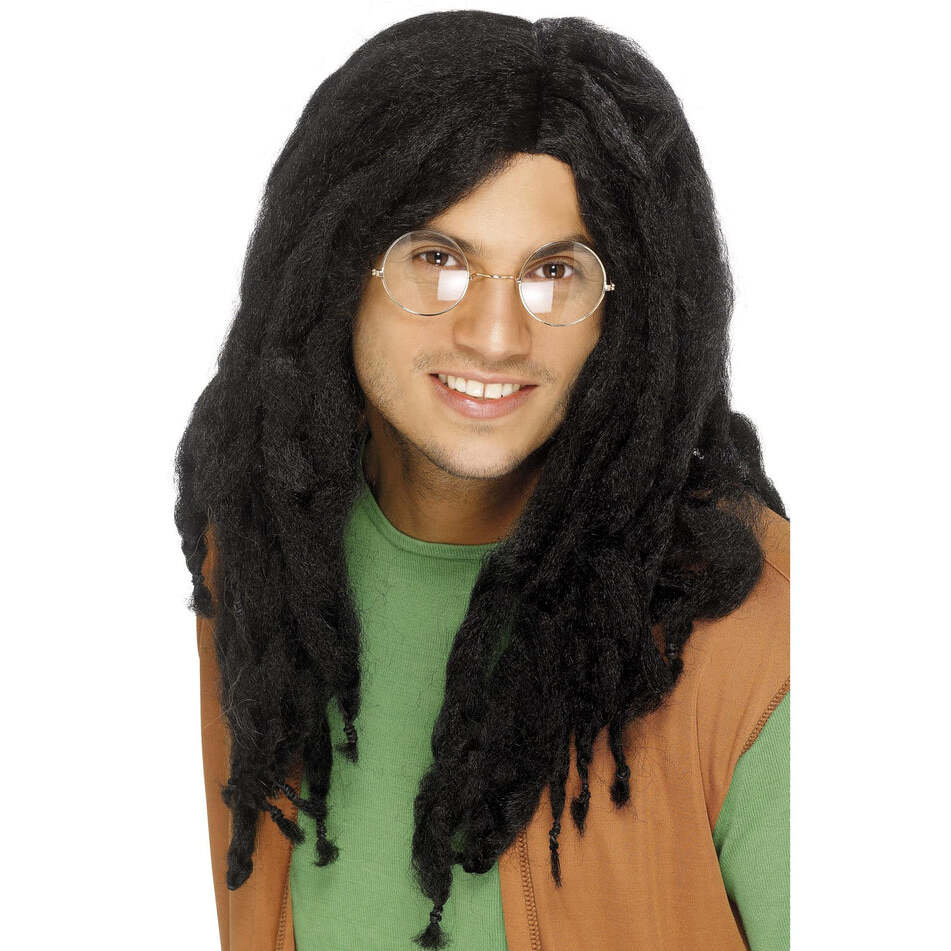 Dreadlock Wig Adult Long Black Rasta Costume Hair 1