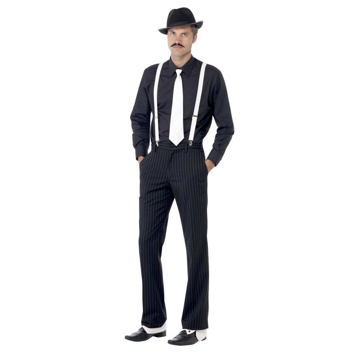 Gangster Instant Kit Adult Black White 1
