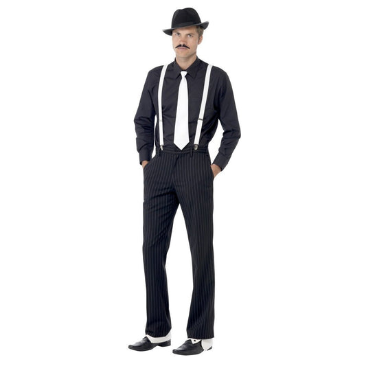 Gangster Instant Kit Adult Black White 1
