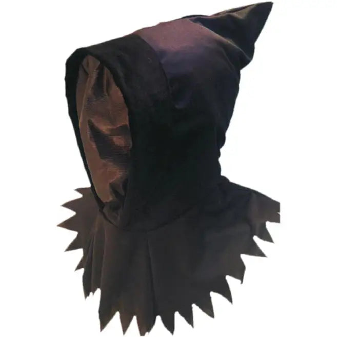 Ghoul Hood See Through Mask Adult Black Halloween Costume Accessory 1