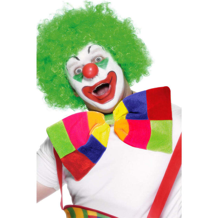 Jumbo Bow Tie Bright Coloured Adult Clown Costume Accessory 1