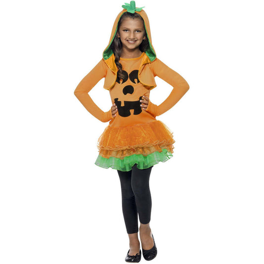 Pumpkin Tutu Dress Costume Orange Dress and Hooded Jacket 1