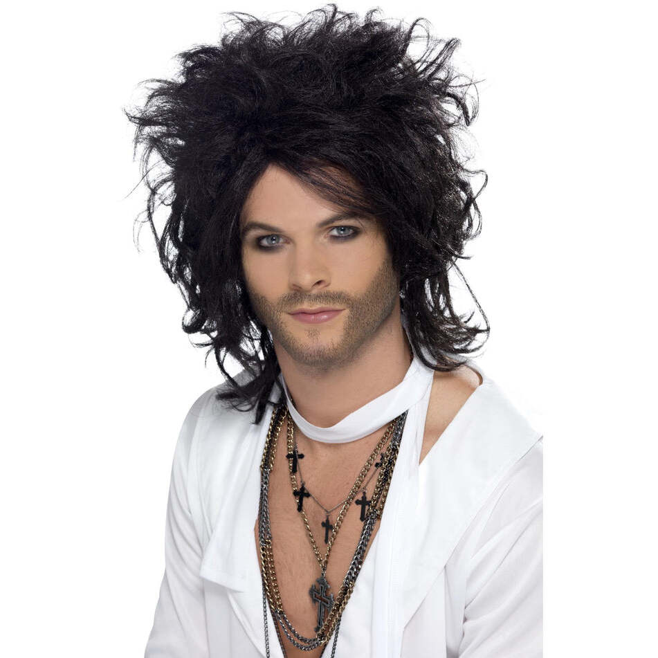 Sex God Wig Black Adult Costume Accessory 1