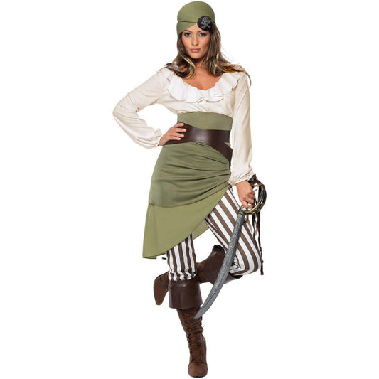 Shipmate Sweetie Costume Top Skirt Leggings Bandanna Belt Bootcuffs 1