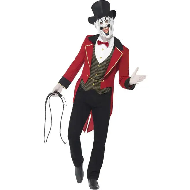 Sinister Ringmaster Costume Adult Red Black 1