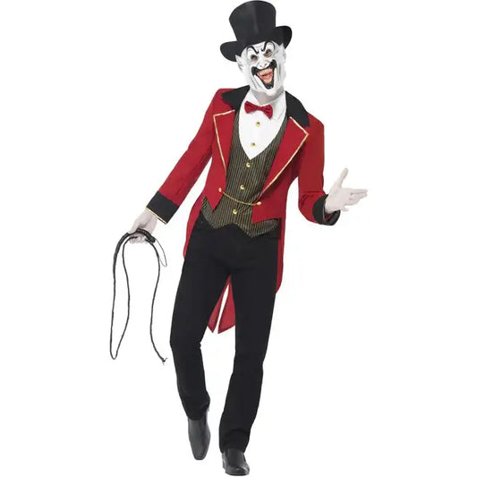 Sinister Ringmaster Costume Adult Red Black 1