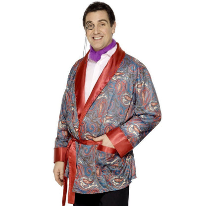 Smoking Jacket Adult Paisley Pattern 1