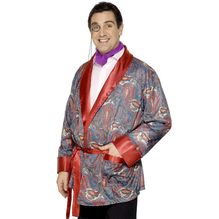 Smoking Jacket Adult Paisley Pattern 1