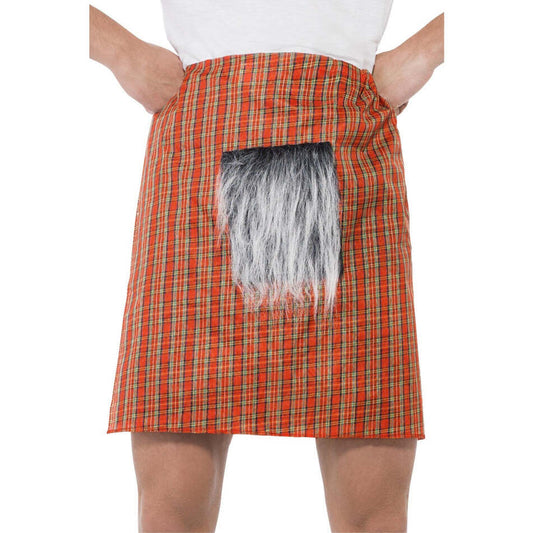 Tartan Kilt Red with Sporran Scottish Highlander Costume Accessory 1