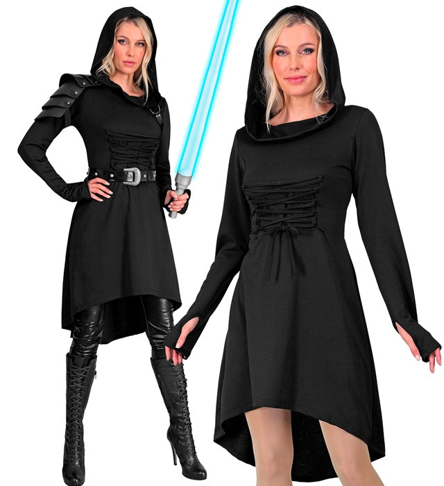 Medieval Gothic  Hooded Dress 
