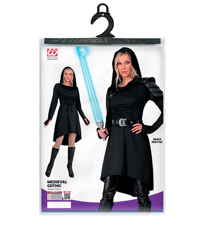 Medieval Gothic  Hooded Dress 