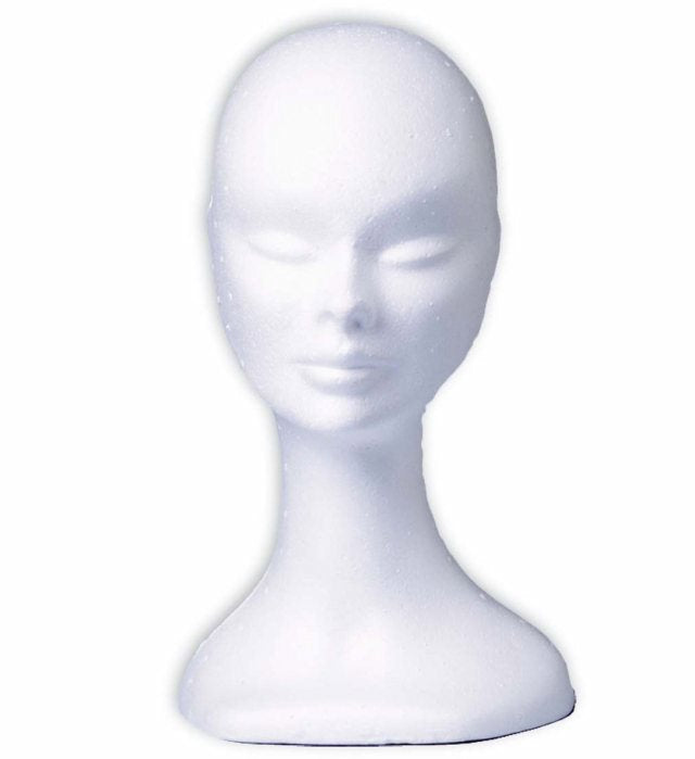 White Polystyrene Head