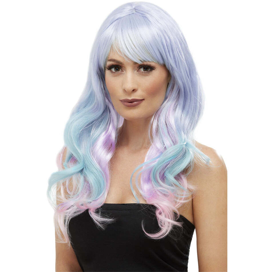 Unicorn Pastel Wig Wavy Long Adult Fashion Hair 1