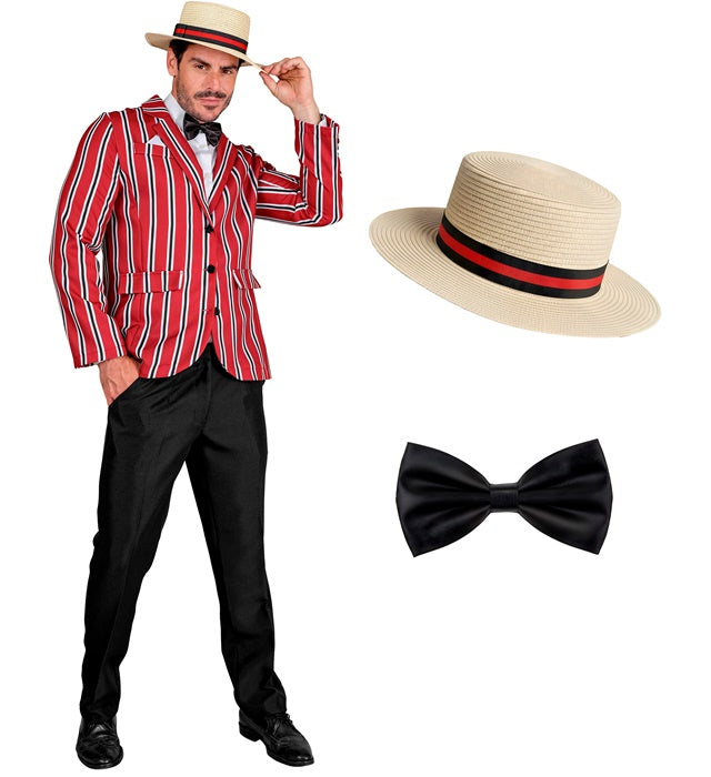 The Roaring 20S  Jacket, Bow Tie, Hat 