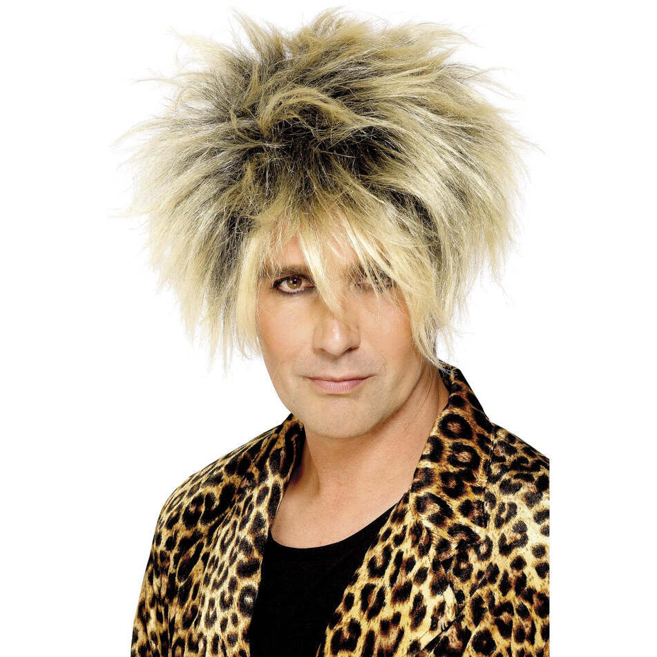 Wild Boy Wig Blonde 80s Boy Band Costume Hair 1
