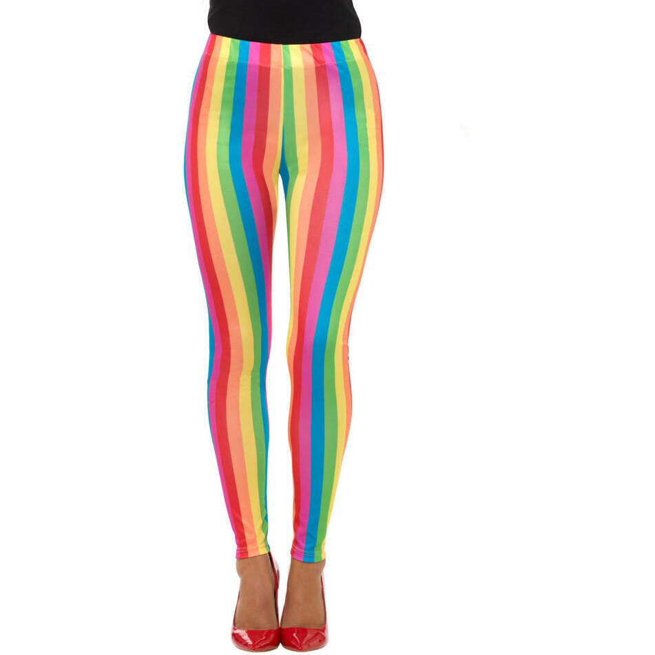 Rainbow Leggings Clown Costume Accessory 1