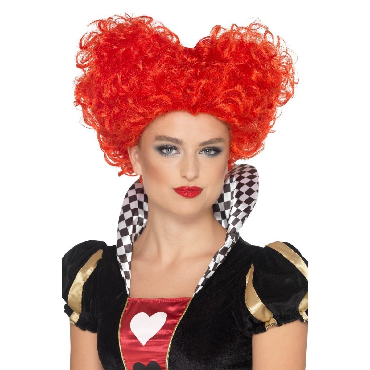 Heart Wig Adult Red Queen Costume Accessory 1