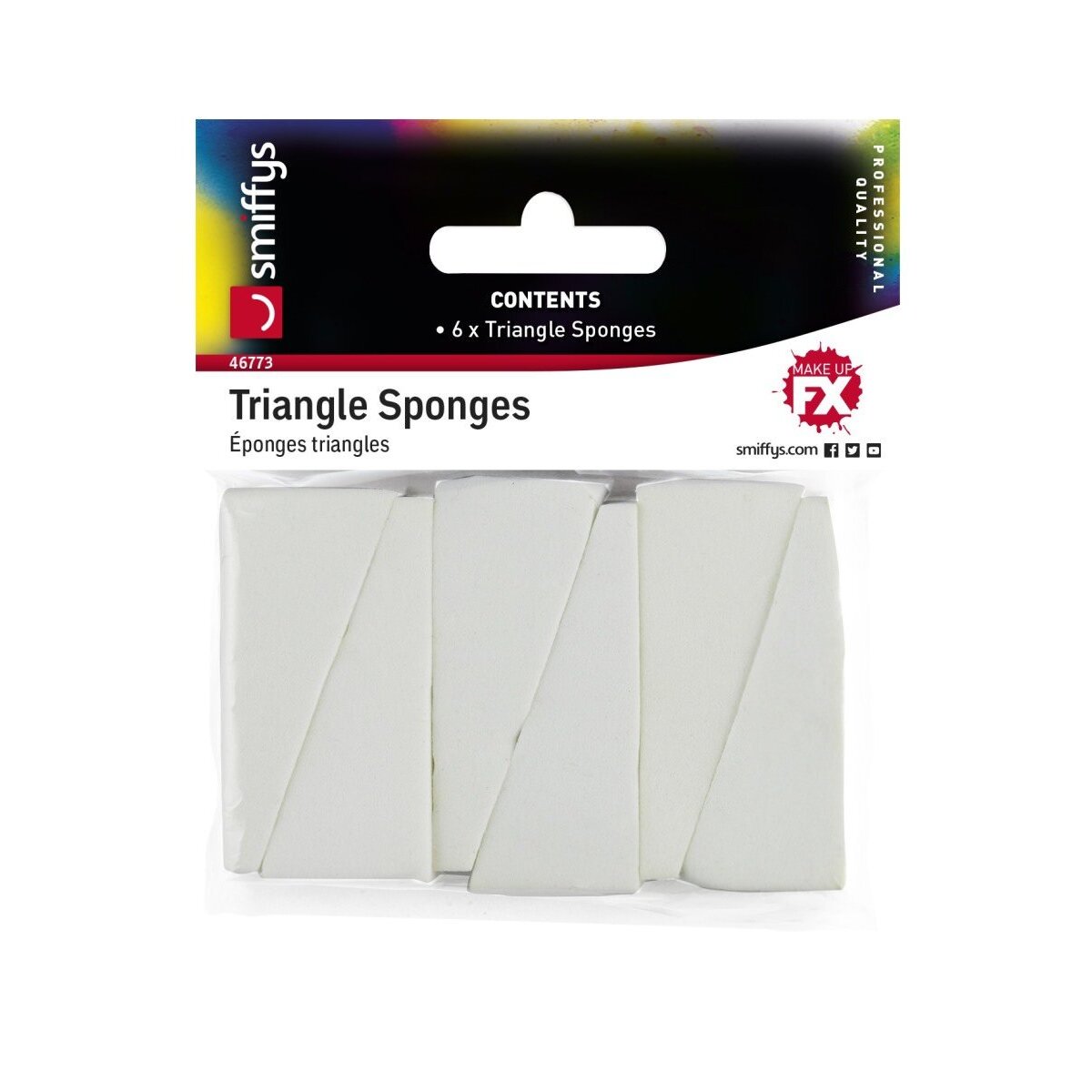 Triangle Sponges Adult White 1