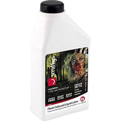 Zombie Liquid Latex Low Ammonia 473ml Flesh Coloured Make Up Base 1