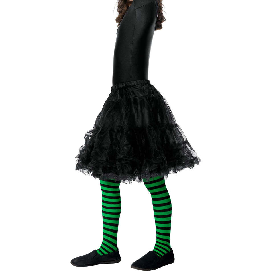 Wicked Witch Tights Green Black Child&