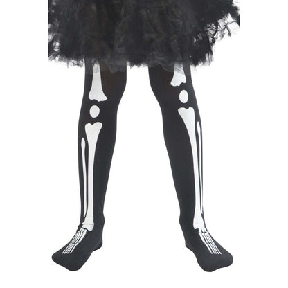 Skeleton Tights Child Black Halloween Costume Accessory 1