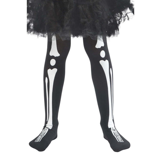 Skeleton Tights Child Black Halloween Costume Accessory 1