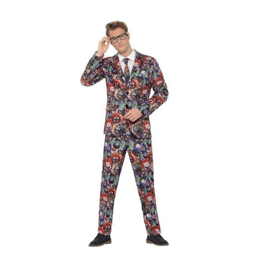 Evil Clown Suit Adult Multi 1