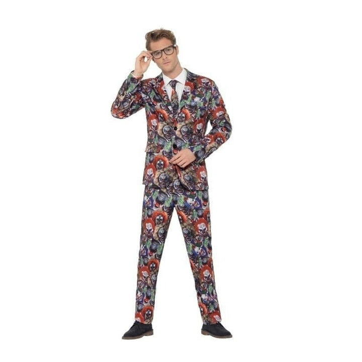 Evil Clown Suit Adult Multi 1