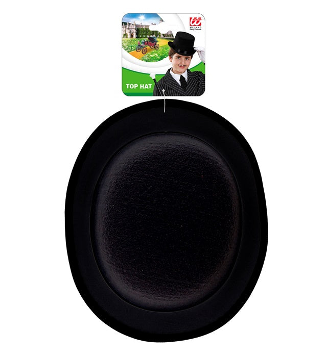 Black Top Hat Felt 11 Cm - Child Size