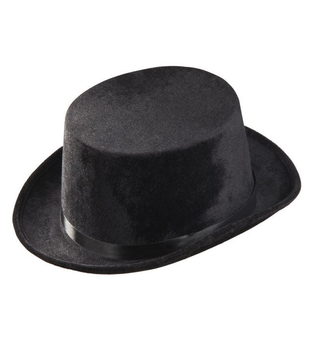Black Top Hat Velvet 13 Cm