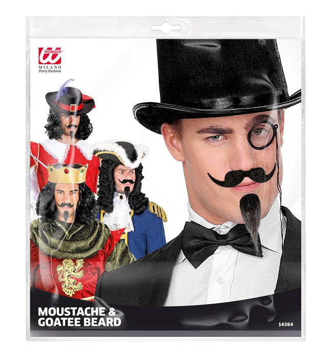 Musketeer Moustache & Goatee Beard