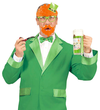 St. Patrick'S Day Glasses With Moustache & Goatee Beard
