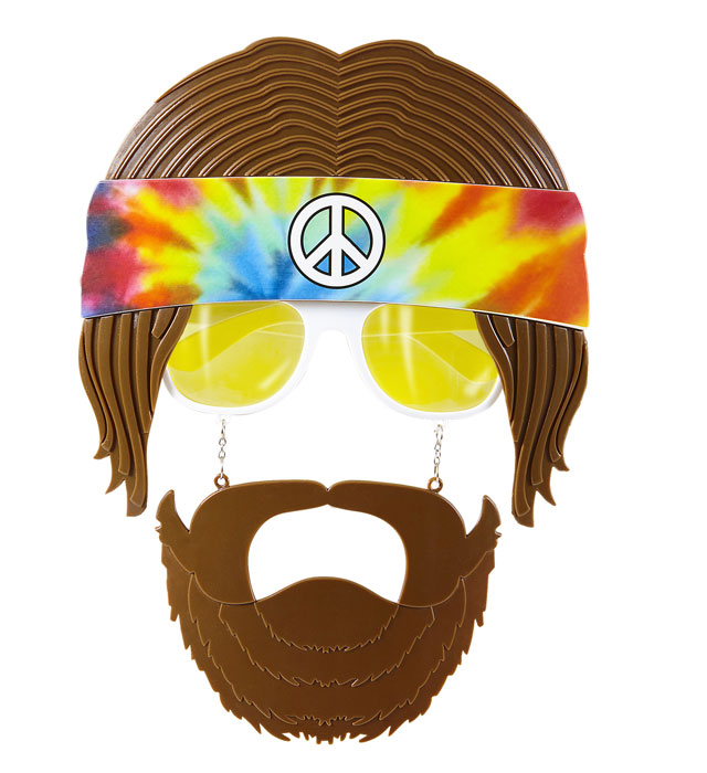 Hippie Glasses With Beard