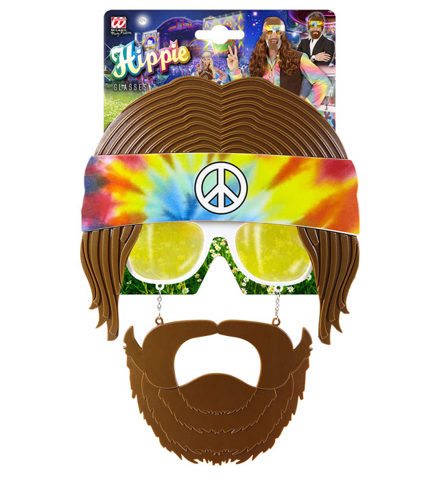 Hippie Glasses With Beard