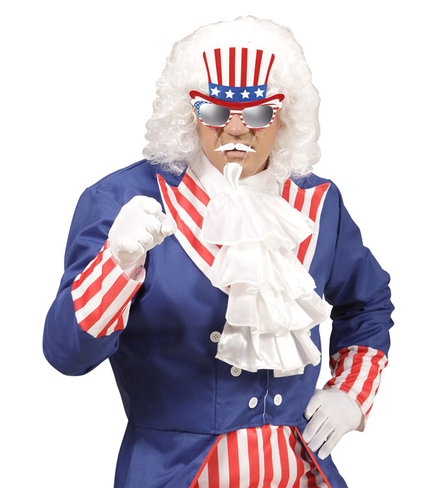 Mr. America Glasses With Moustache & Goatee Beard