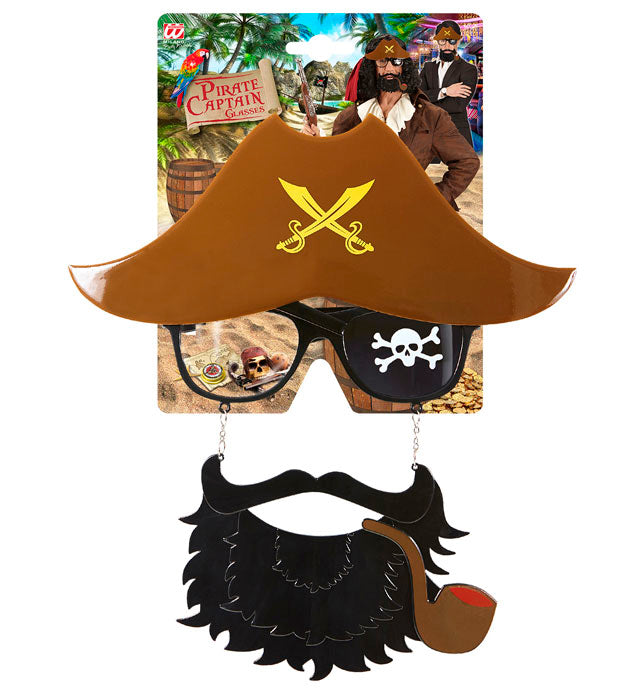 Pirate Captain Glasses With Beard