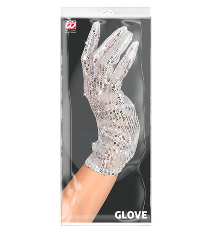 Silver Sequin Glove