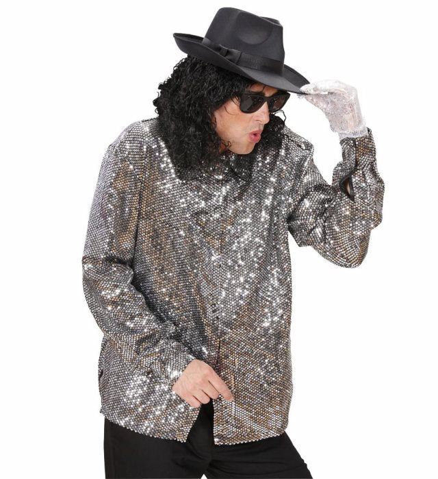 Silver Sequin Glove