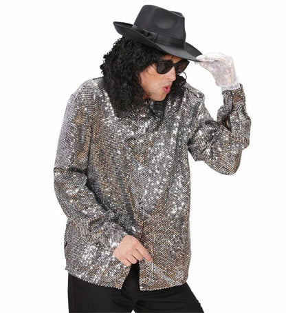 Silver Sequin Glove