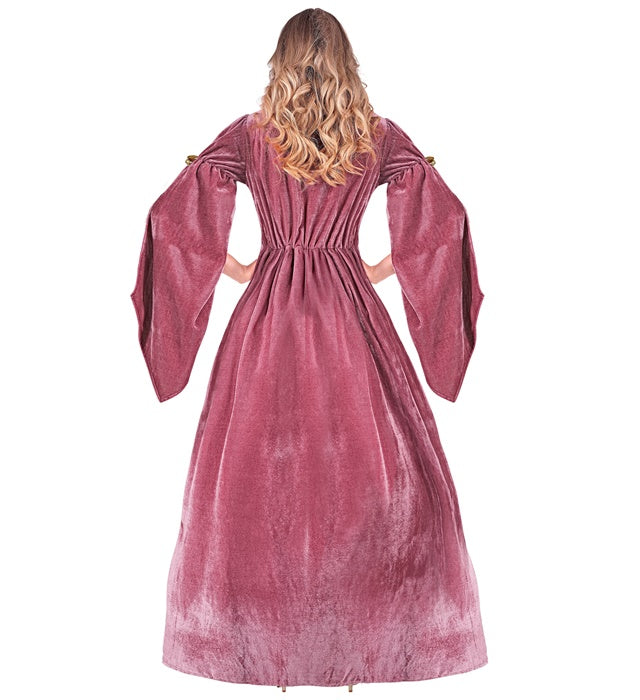 Medieval Princess  Dress With Petticoat, Crown 